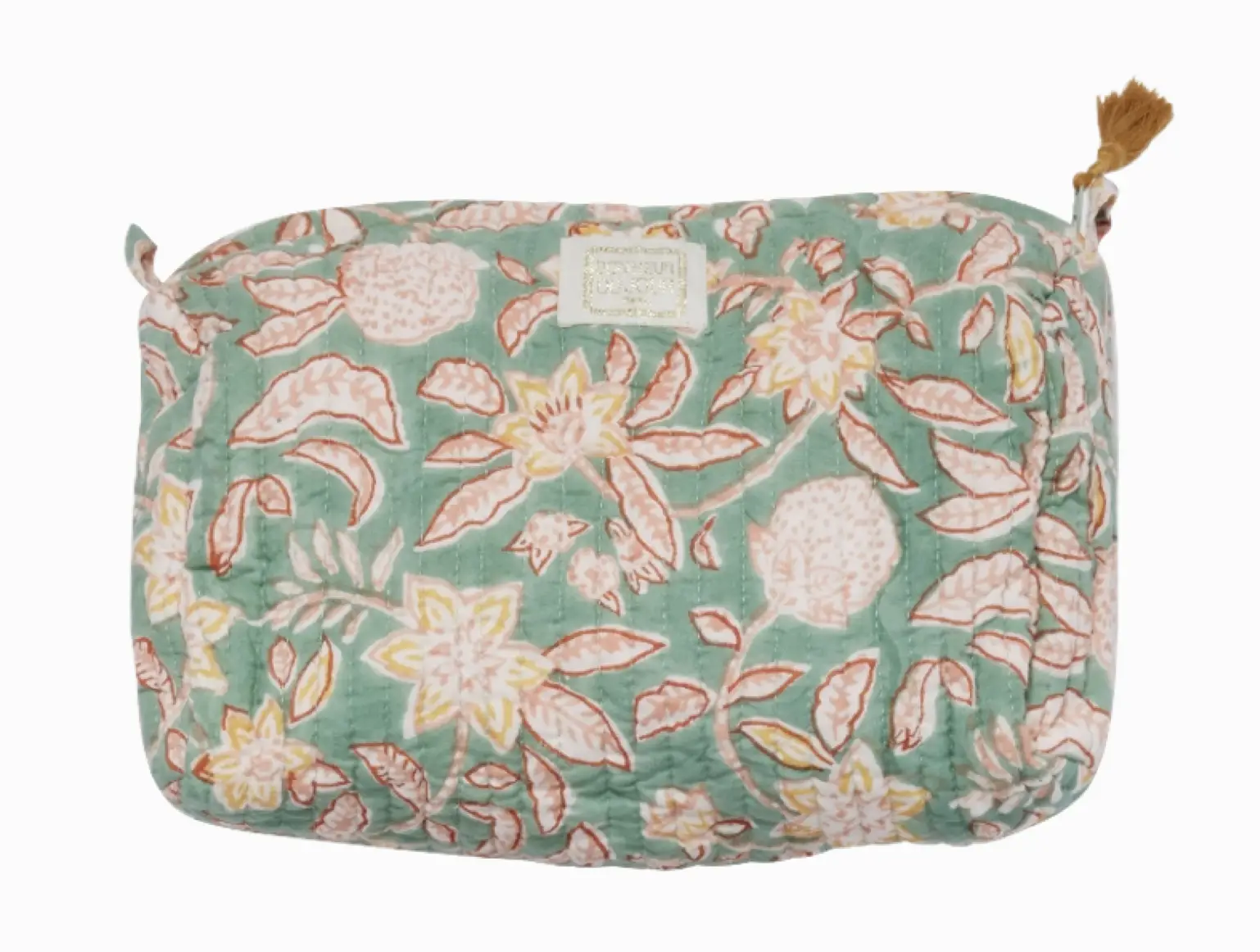 Aune kuosillinen pussukka soveltuu mainiosti projektipussiksi neuleille, kosmetiikkalaukuksi tai käsilaukun aarteille säilytyspaikaksi. Löydät upeissa väreissä hehkuvat Almat Butik frillasta Oulusta.