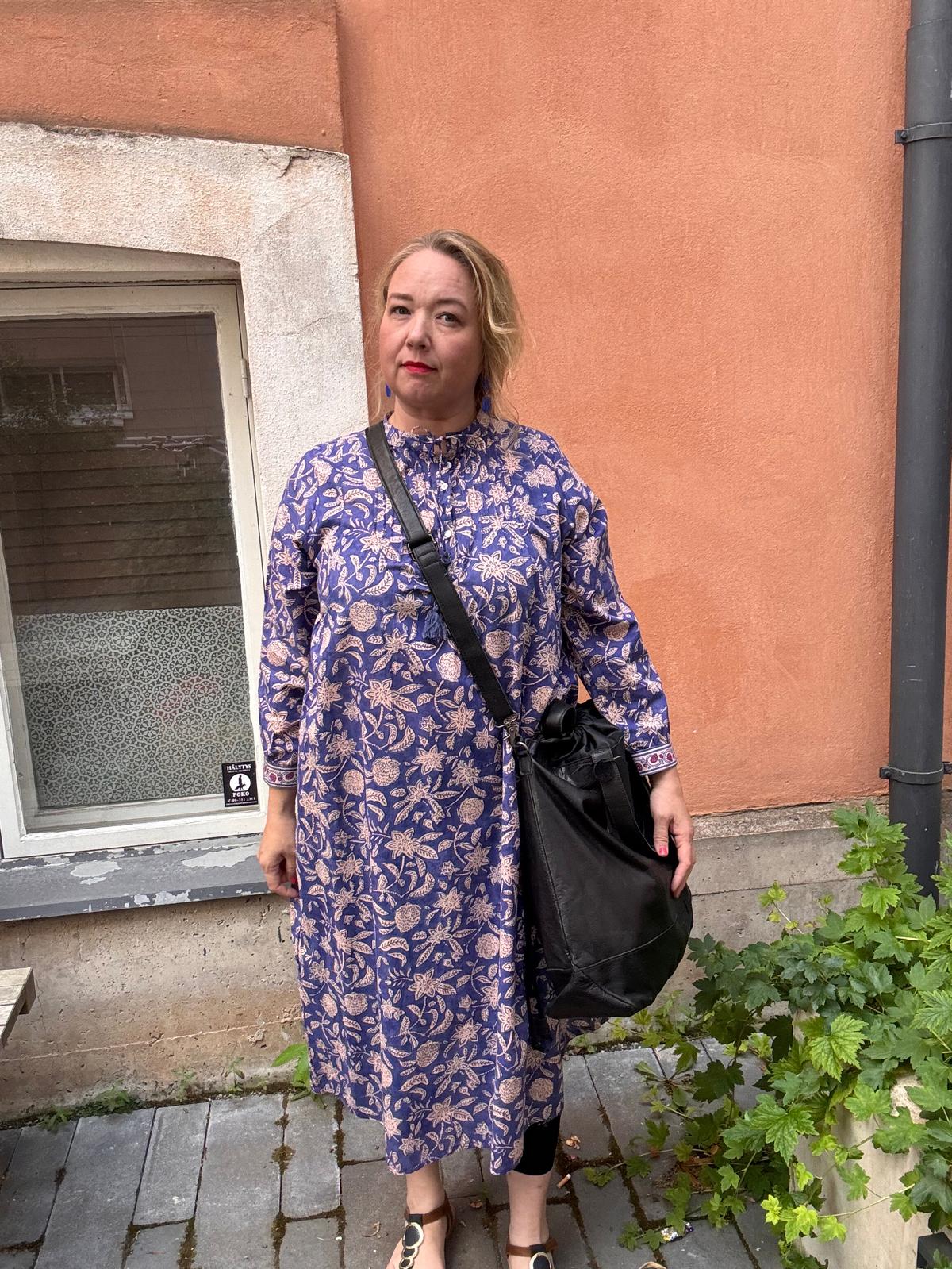 Puuvillamekko Emilia pituus