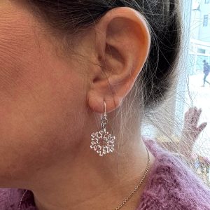 Pinjo design Lumihiutale korvakorut