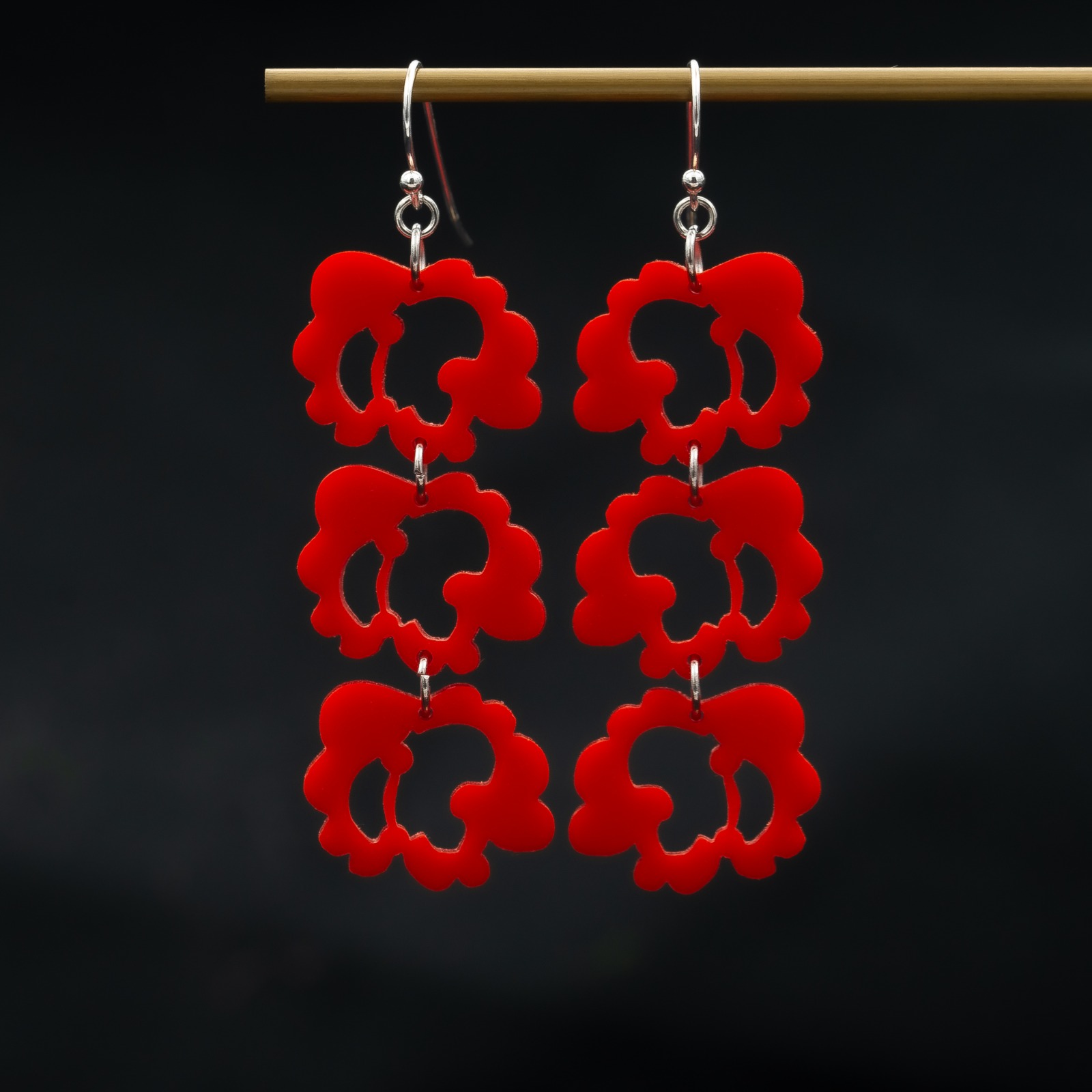 Korvakorut Pionipuutarha kolmeosainen - Image 13