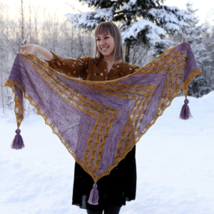 Karamelli Shawl by Anna Johanna PAPERIOHJE