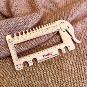 Tiheysmitta ja lankaleikkuri KnitPro